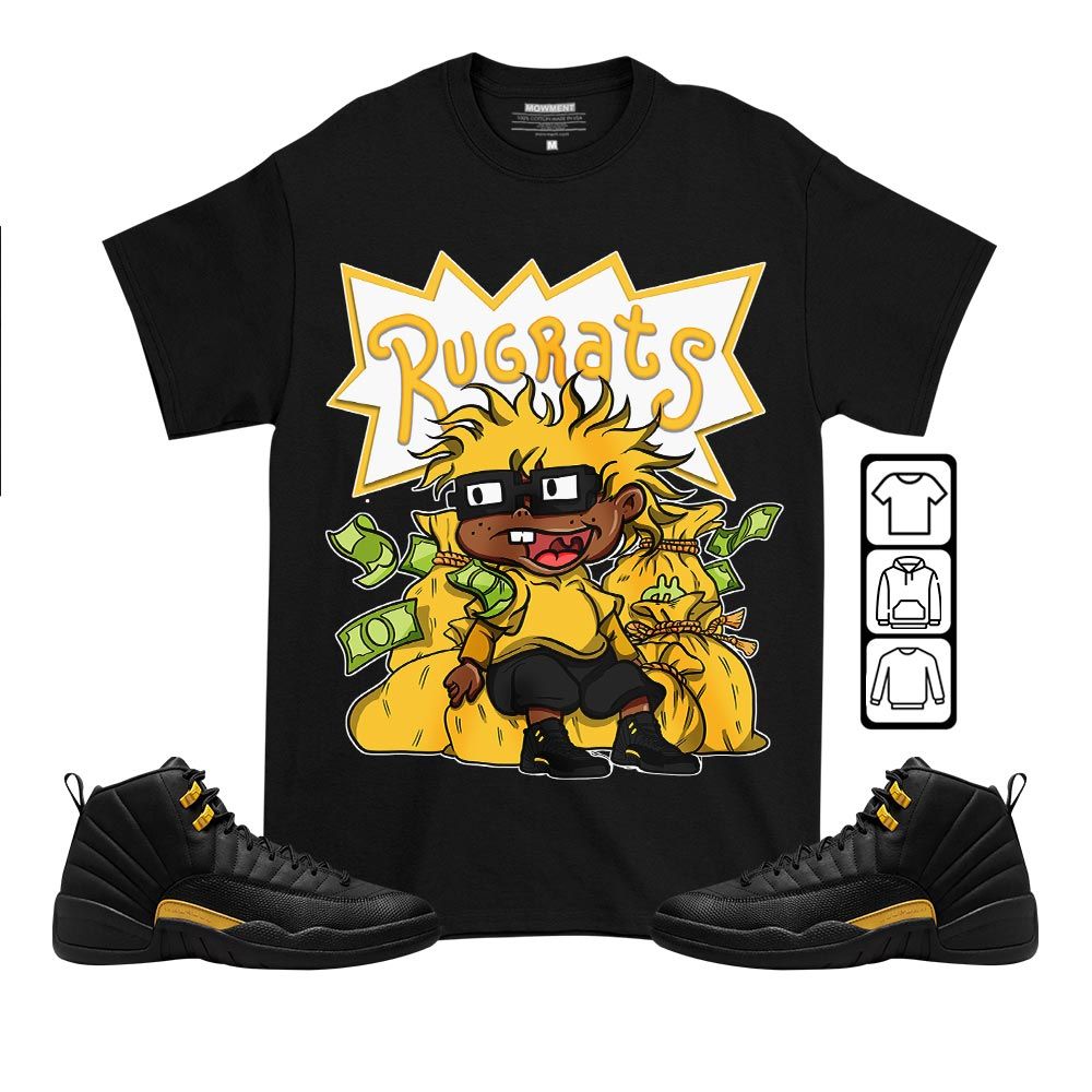 Rugrats In The BagSneaker Shirt Match Black Taxi 12s, Jordan 12 Retro Black Taxi MKO T-Shirt Rugrats In The BagSneaker Shirt Match Black Taxi 12s, Jordan 12 Retro Black Taxi MKO T-Shirt