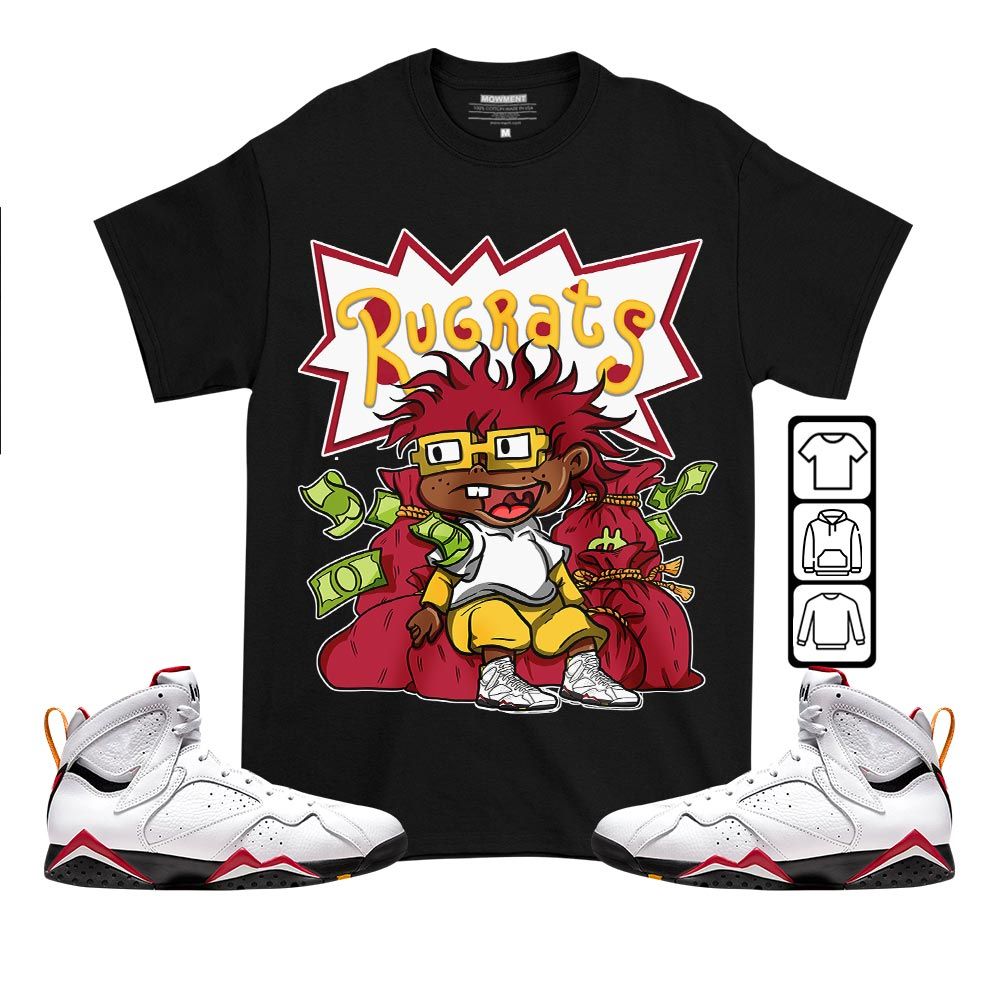 Rugrats In The BagSneaker Shirt Match Cardinal 7s, Jordan 7 Retro Cardinal MKO T-Shirt Rugrats In The BagSneaker Shirt Match Cardinal 7s, Jordan 7 Retro Cardinal MKO T-Shirt