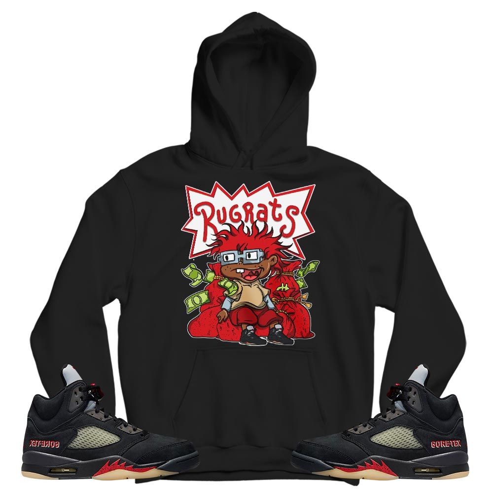Rugrats In The BagSneaker Shirt Match Gore-Tex 5s, Jordan 5 GORE-TEX Off Noir MKO T-Shirt