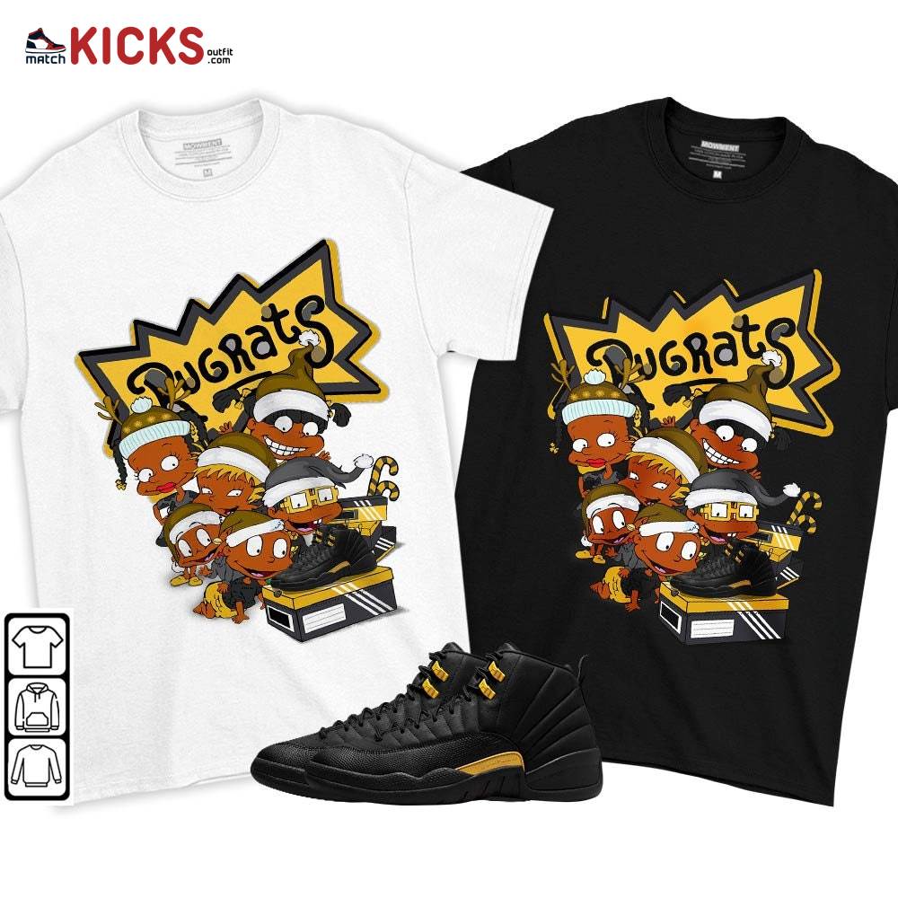 Rugrats Kids Xmas Sneaker Shirt Match Black Taxi 12s, Jordan 12 Retro Black Taxi MKO T-Shirt Rugrats Kids Xmas Sneaker Shirt Match Black Taxi 12s, Jordan 12 Retro Black Taxi MKO T-Shirt