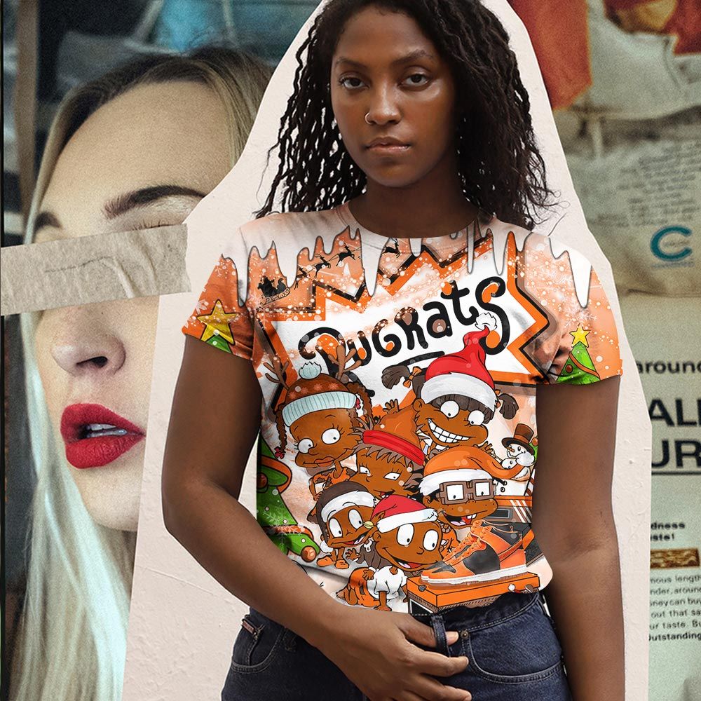 Rugrats Kids Xmas Sneaker Shirt Match Dunk Black Orange, Dunk High Gs Safety Orange Hoodie Sweatshirt Tee All Over Print MKO Shirt Rugrats Kids Xmas Sneaker Shirt Match Dunk Black Orange, Dunk High Gs Safety Orange Hoodie Sweatshirt Tee All Over Print MKO Shirt