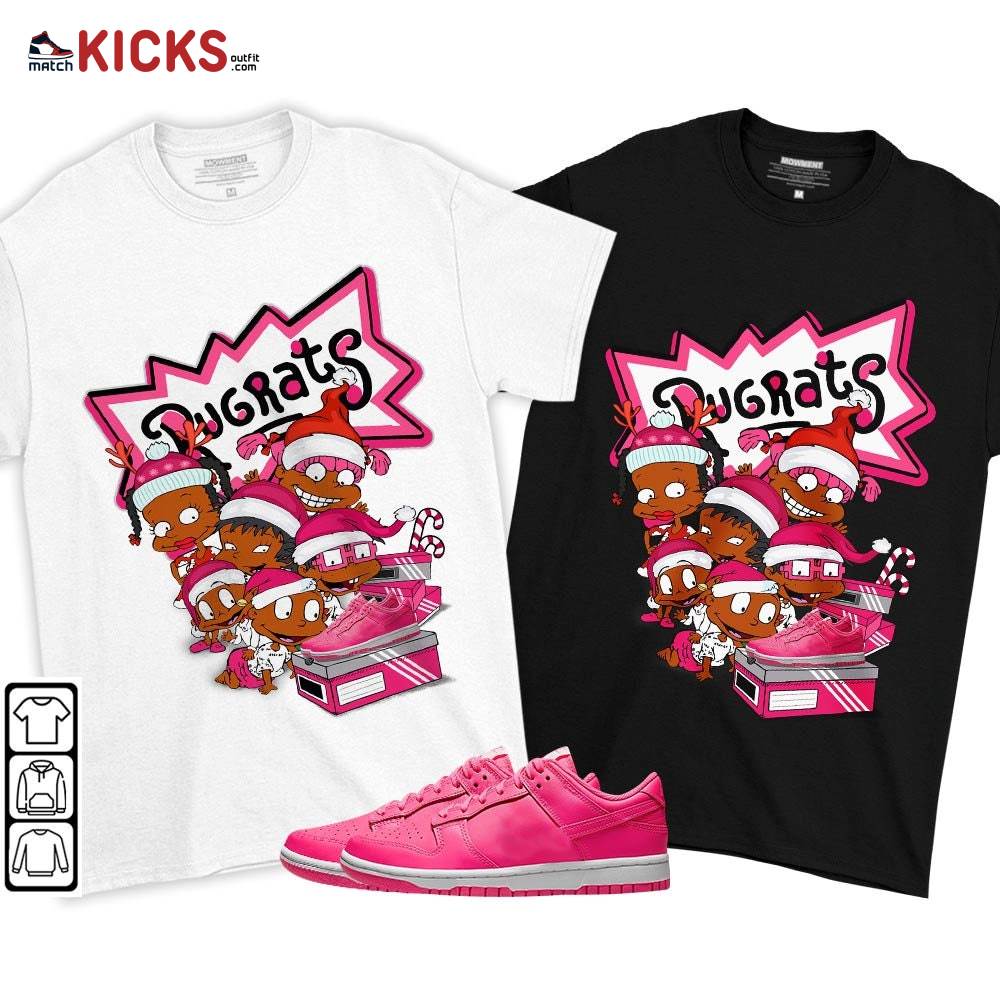 Rugrats Kids Xmas Sneaker Shirt Match Dunk Low Hyper Pink, Dunk Low Hot Pink MKO T-Shirt Rugrats Kids Xmas Sneaker Shirt Match Dunk Low Hyper Pink, Dunk Low Hot Pink MKO T-Shirt
