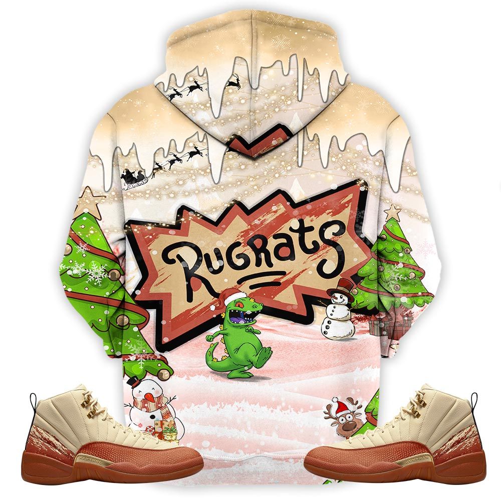 Rugrats Kids Xmas Sneaker Shirt Match Eastside Golf 12S, Jordan 12 Retro Eastside Golf Hoodie Sweatshirt Tee All Over Print MKO Shirt