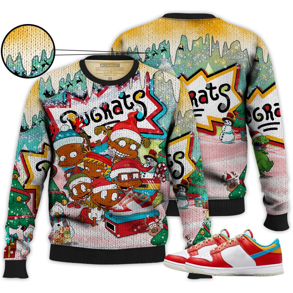 Rugrats Kids Xmas Sneaker Shirt Match Fruity Pebbles Shoes, Dunk Low Fruity Pebbles Hoodie Sweatshirt Tee All Over Print MKO Shirt Rugrats Kids Xmas Sneaker Shirt Match Fruity Pebbles Shoes, Dunk Low Fruity Pebbles Hoodie Sweatshirt Tee All Over Print MKO Shirt