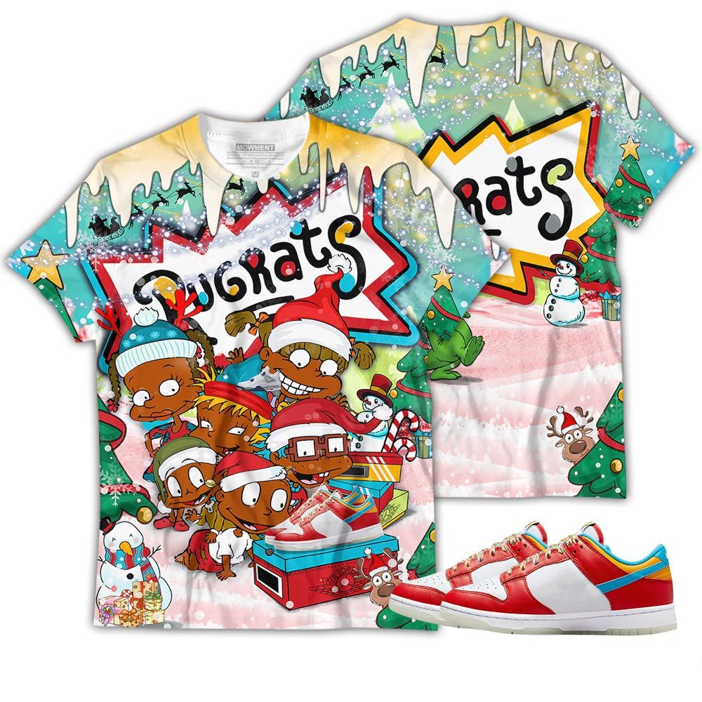 Rugrats Kids Xmas Sneaker Shirt Match Fruity Pebbles Shoes, Dunk Low Fruity Pebbles Hoodie Sweatshirt Tee All Over Print MKO Shirt Rugrats Kids Xmas Sneaker Shirt Match Fruity Pebbles Shoes, Dunk Low Fruity Pebbles Hoodie Sweatshirt Tee All Over Print MKO Shirt