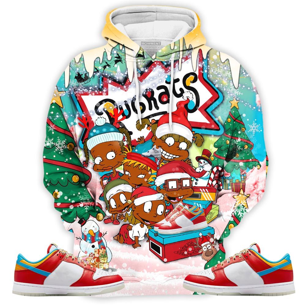 Rugrats Kids Xmas Sneaker Shirt Match Fruity Pebbles Shoes, Dunk Low Fruity Pebbles Hoodie Sweatshirt Tee All Over Print MKO Shirt Rugrats Kids Xmas Sneaker Shirt Match Fruity Pebbles Shoes, Dunk Low Fruity Pebbles Hoodie Sweatshirt Tee All Over Print MKO Shirt