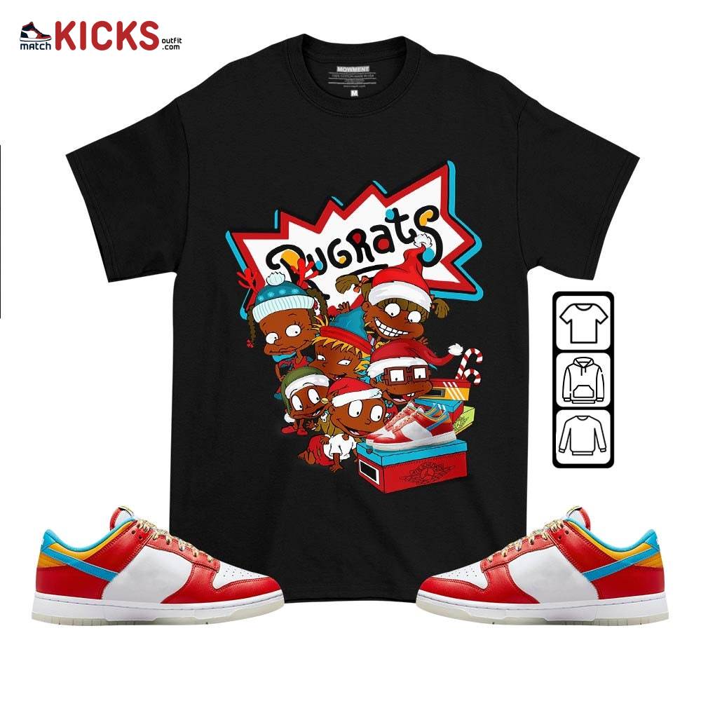 Rugrats Kids Xmas Sneaker Shirt Match Fruity Pebbles Shoes, Dunk Low Fruity Pebbles MKO T-Shirt