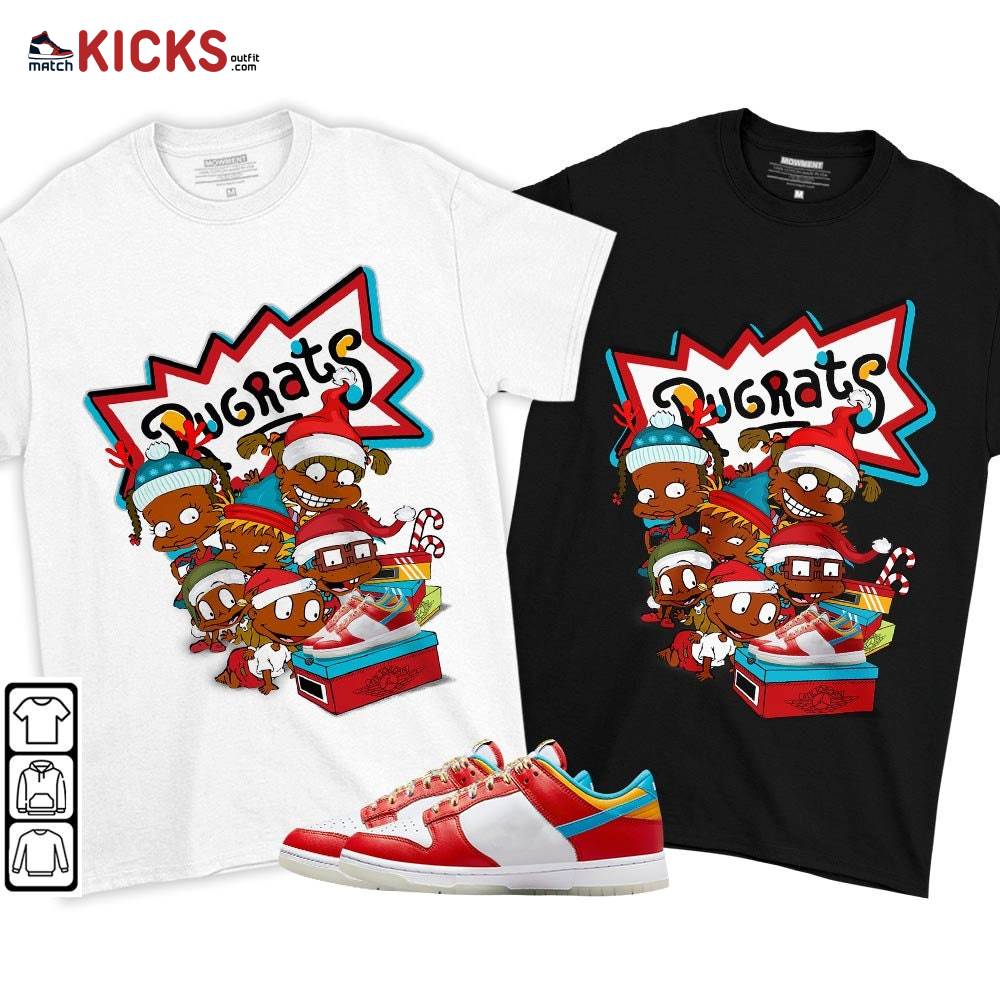 Rugrats Kids Xmas Sneaker Shirt Match Fruity Pebbles Shoes, Dunk Low Fruity Pebbles MKO T-Shirt Rugrats Kids Xmas Sneaker Shirt Match Fruity Pebbles Shoes, Dunk Low Fruity Pebbles MKO T-Shirt