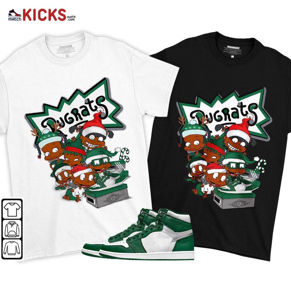 Rugrats Kids Xmas Sneaker Shirt Match High Gorge Green 1s, Jordan 1 Retro High Gorge Green MKO T-Shirt Rugrats Kids Xmas Sneaker Shirt Match High Gorge Green 1s, Jordan 1 Retro High Gorge Green MKO T-Shirt