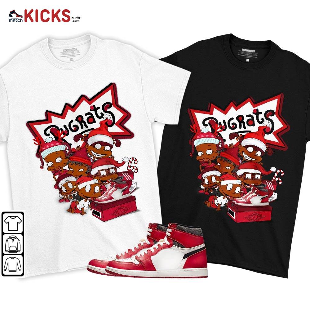 Rugrats Kids Xmas Sneaker Shirt Match High OG Chicago 1s, Jordan 1 Lost and Found Chicago MKO T-Shirt Rugrats Kids Xmas Sneaker Shirt Match High OG Chicago 1s, Jordan 1 Lost and Found Chicago MKO T-Shirt