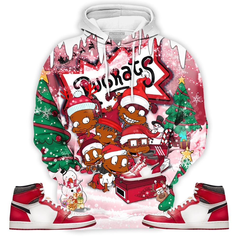 Rugrats Kids Xmas Sneaker Shirt Match High Og Chicago 1S, Jordan 1 Lost Found Chicago Hoodie Sweatshirt Tee All Over Print MKO Shirt Rugrats Kids Xmas Sneaker Shirt Match High Og Chicago 1S, Jordan 1 Lost Found Chicago Hoodie Sweatshirt Tee All Over Print MKO Shirt