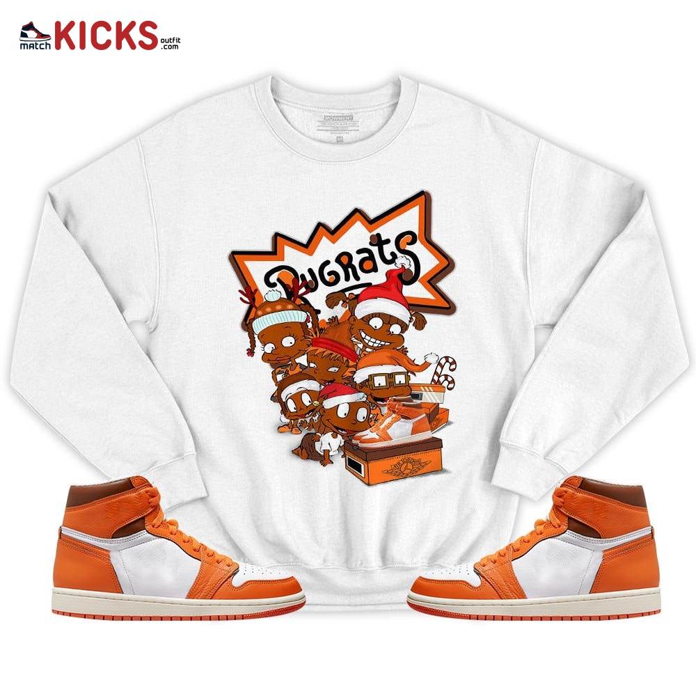 Rugrats Kids Xmas Sneaker Shirt Match High OG Starfish 1s, Jordan 1 Retro High OG Starfish MKO T-Shirt Rugrats Kids Xmas Sneaker Shirt Match High OG Starfish 1s, Jordan 1 Retro High OG Starfish MKO T-Shirt