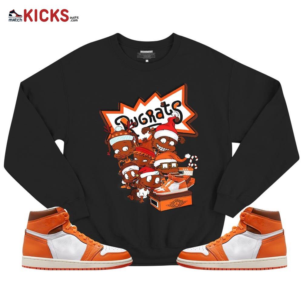 Rugrats Kids Xmas Sneaker Shirt Match High OG Starfish 1s, Jordan 1 Retro High OG Starfish MKO T-Shirt Rugrats Kids Xmas Sneaker Shirt Match High OG Starfish 1s, Jordan 1 Retro High OG Starfish MKO T-Shirt