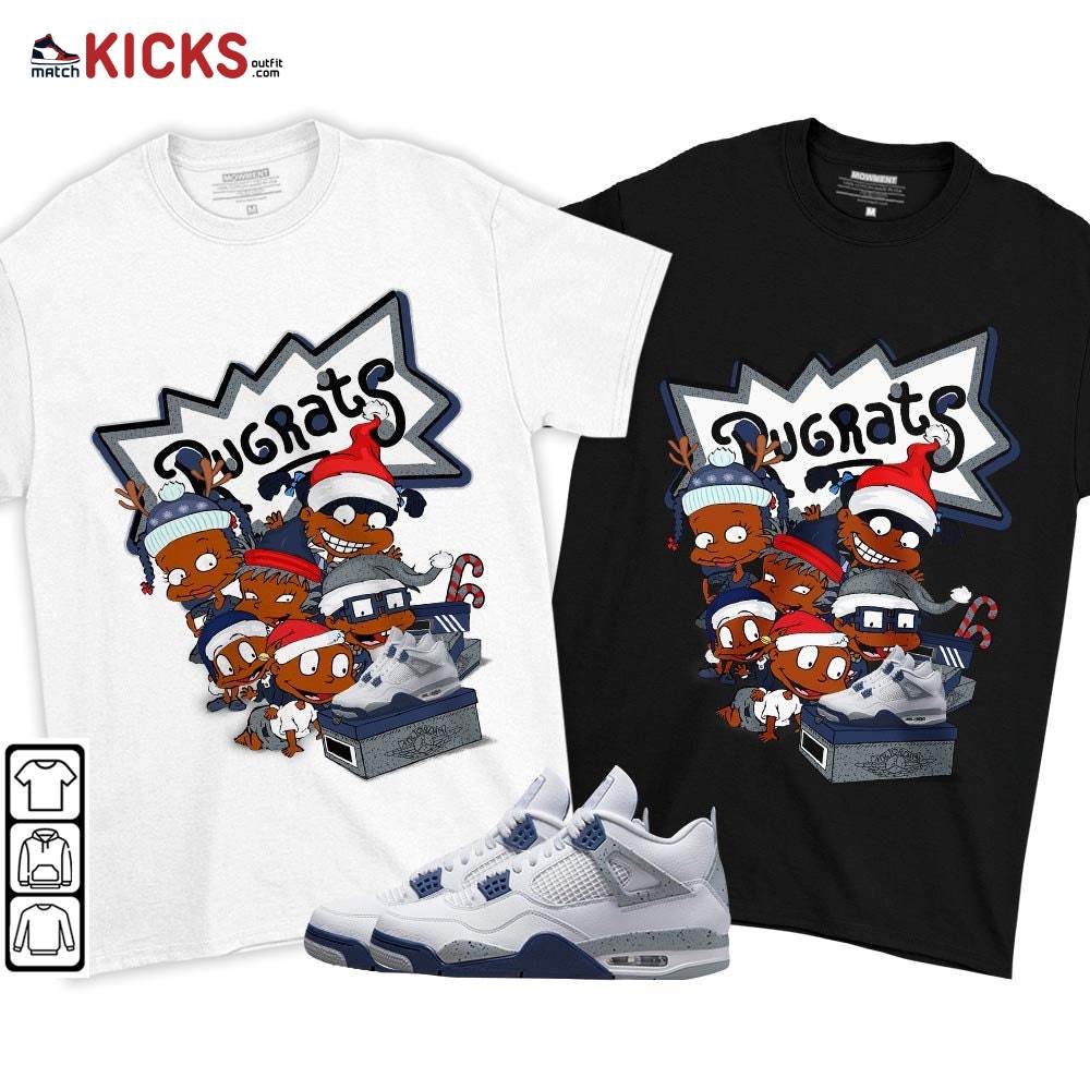 Rugrats Kids Xmas Sneaker Shirt Match Midnight Navy 4s, Jordan 4 Retro Midnight Navy MKO T-Shirt Rugrats Kids Xmas Sneaker Shirt Match Midnight Navy 4s, Jordan 4 Retro Midnight Navy MKO T-Shirt