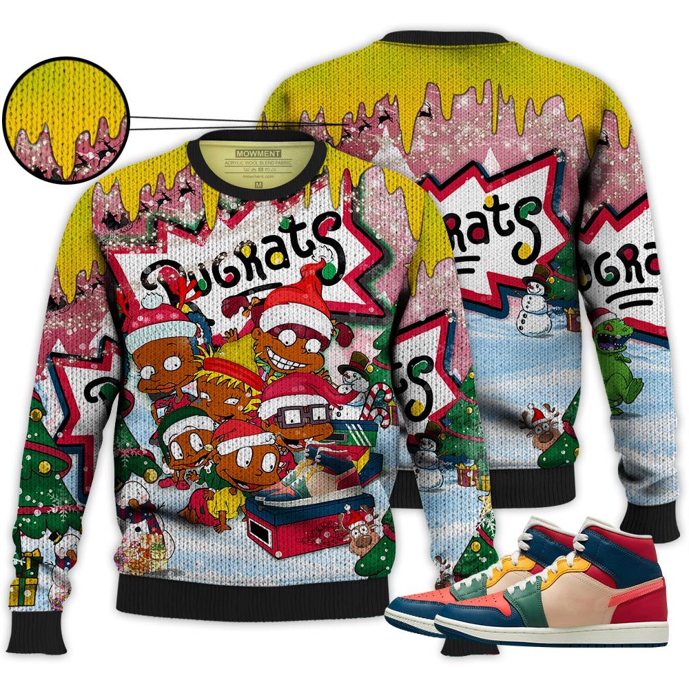 Rugrats Kids Xmas Sneaker Shirt Match Multi Color 2022 1S, Jordan 1 Mid Multi Color 2022 Hoodie Sweatshirt Tee All Over Print MKO Shirt Rugrats Kids Xmas Sneaker Shirt Match Multi Color 2022 1S, Jordan 1 Mid Multi Color 2022 Hoodie Sweatshirt Tee All Over Print MKO Shirt