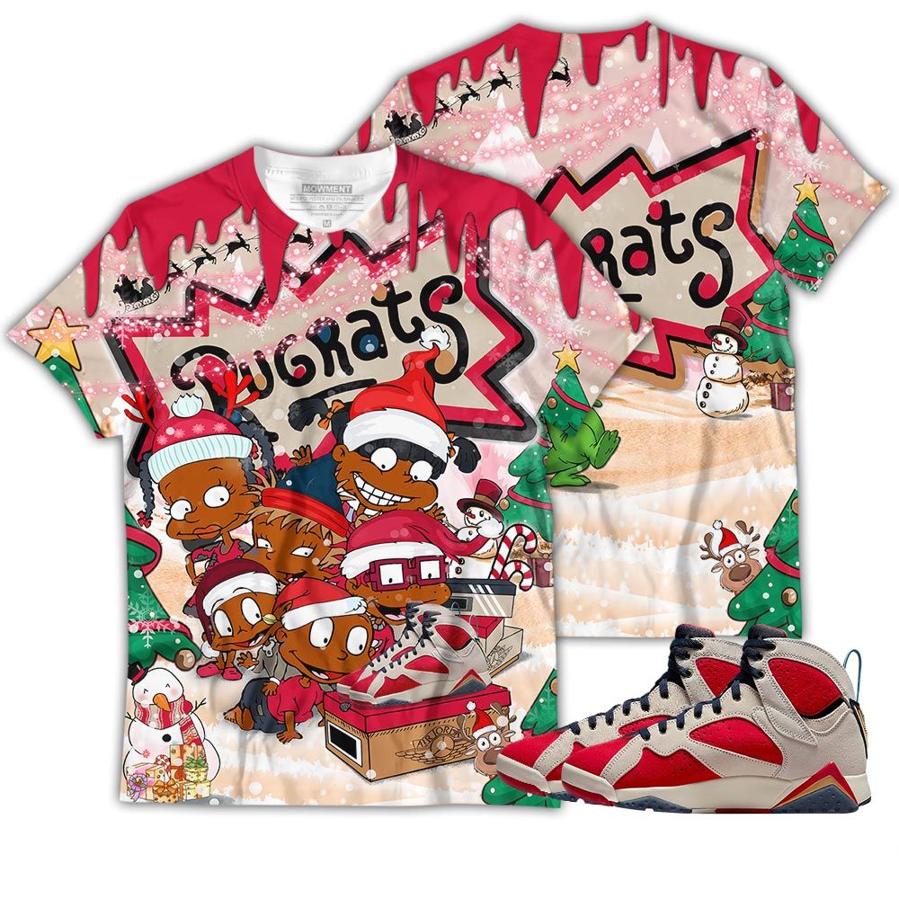 Rugrats Kids Xmas Sneaker Shirt Match Trophy Room 7S, Jordan 7 Trophy Room Hoodie Sweatshirt Tee All Over Print MKO Shirt Rugrats Kids Xmas Sneaker Shirt Match Trophy Room 7S, Jordan 7 Trophy Room Hoodie Sweatshirt Tee All Over Print MKO Shirt