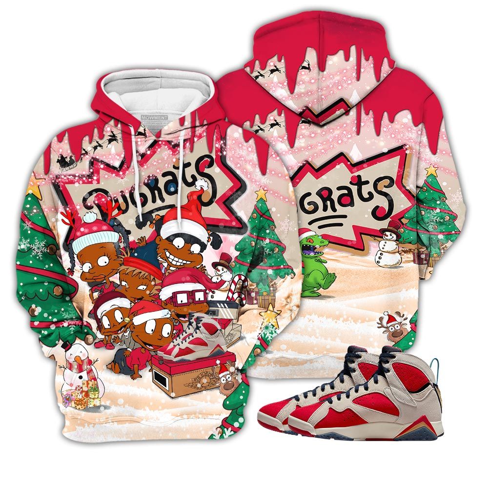 Rugrats Kids Xmas Sneaker Shirt Match Trophy Room 7S, Jordan 7 Trophy Room Hoodie Sweatshirt Tee All Over Print MKO Shirt Rugrats Kids Xmas Sneaker Shirt Match Trophy Room 7S, Jordan 7 Trophy Room Hoodie Sweatshirt Tee All Over Print MKO Shirt