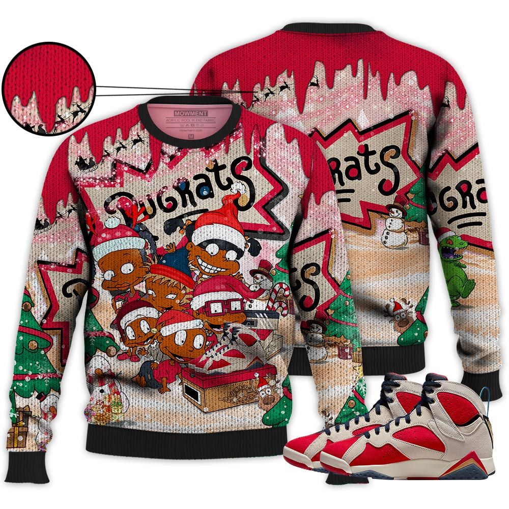 Rugrats Kids Xmas Sneaker Shirt Match Trophy Room 7S, Jordan 7 Trophy Room Hoodie Sweatshirt Tee All Over Print MKO Shirt Rugrats Kids Xmas Sneaker Shirt Match Trophy Room 7S, Jordan 7 Trophy Room Hoodie Sweatshirt Tee All Over Print MKO Shirt