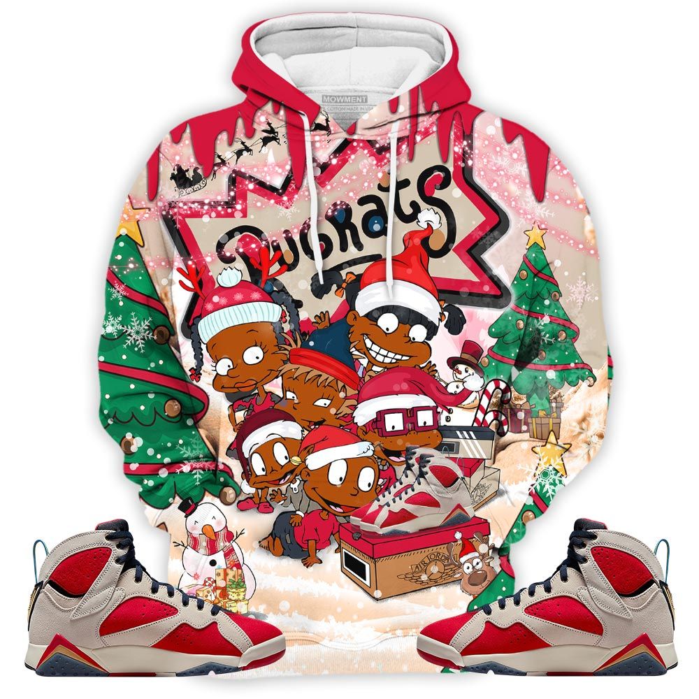 Rugrats Kids Xmas Sneaker Shirt Match Trophy Room 7S, Jordan 7 Trophy Room Hoodie Sweatshirt Tee All Over Print MKO Shirt Rugrats Kids Xmas Sneaker Shirt Match Trophy Room 7S, Jordan 7 Trophy Room Hoodie Sweatshirt Tee All Over Print MKO Shirt