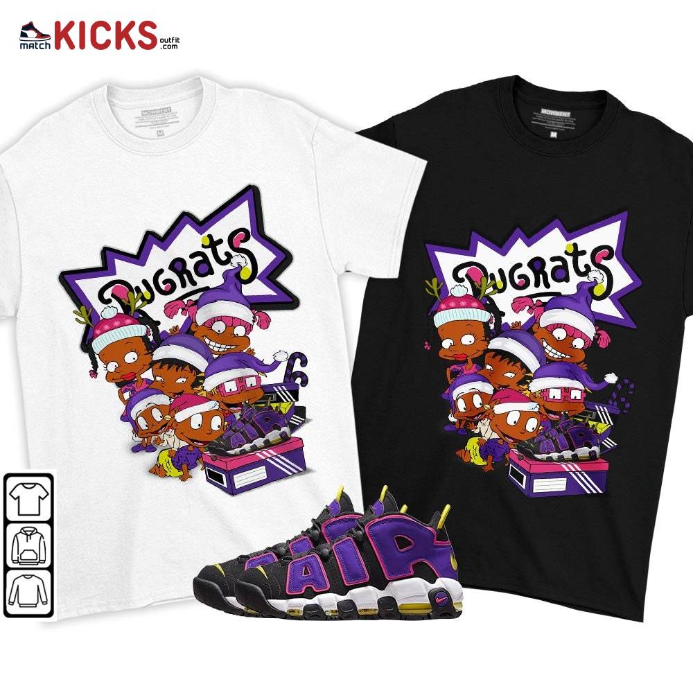 Rugrats Kids Xmas Sneaker Shirt Match Uptempo Black Multi Color, Air More Uptempo Black Court Purple MKO T-Shirt Rugrats Kids Xmas Sneaker Shirt Match Uptempo Black Multi Color, Air More Uptempo Black Court Purple MKO T-Shirt