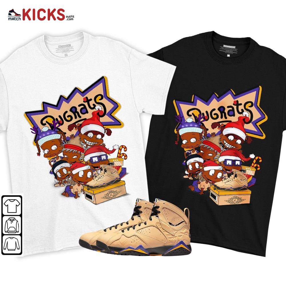 Rugrats Kids Xmas Sneaker Shirt Match Vachetta Tan 7s, Jordan 7 SE Afrobeats MKO T-Shirt Rugrats Kids Xmas Sneaker Shirt Match Vachetta Tan 7s, Jordan 7 SE Afrobeats MKO T-Shirt