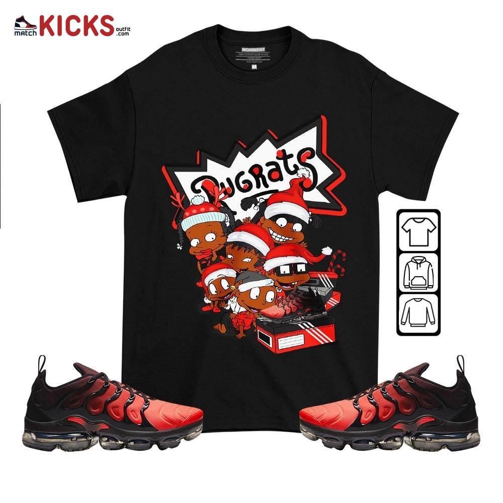 Rugrats Kids Xmas Sneaker Shirt Match Vapormax Plus Red Black, Air VaporMax Plus Darth Maul MKO T-Shirt