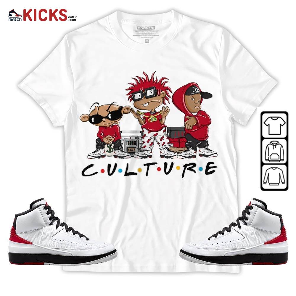 Rugrats KND BeBe Kids Sneaker Shirt Match 2 Chicago Varsity Red, Jordan Retro 2 Chicago MKO T-Shirt