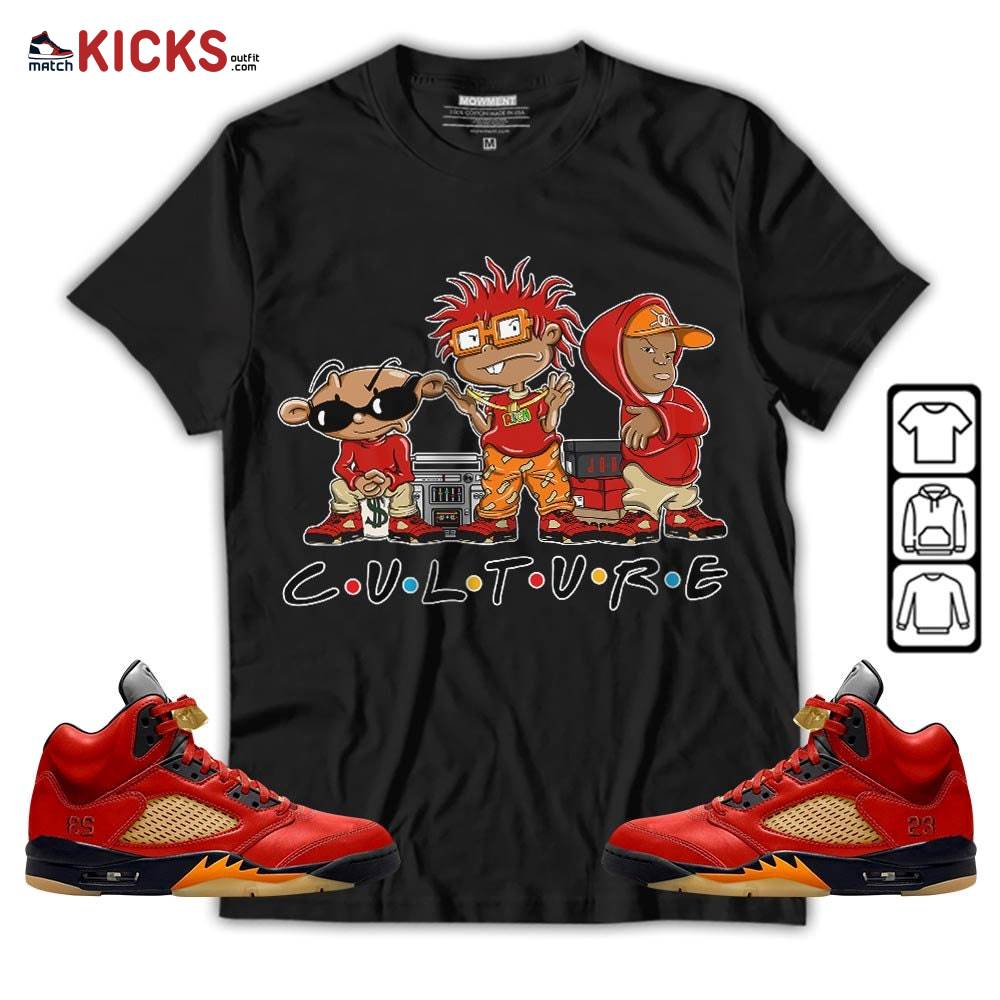 Rugrats KND BeBe Kids Sneaker Shirt Match 5 Dunk On Mars, Jordan 5 Mars For Her MKO T-Shirt