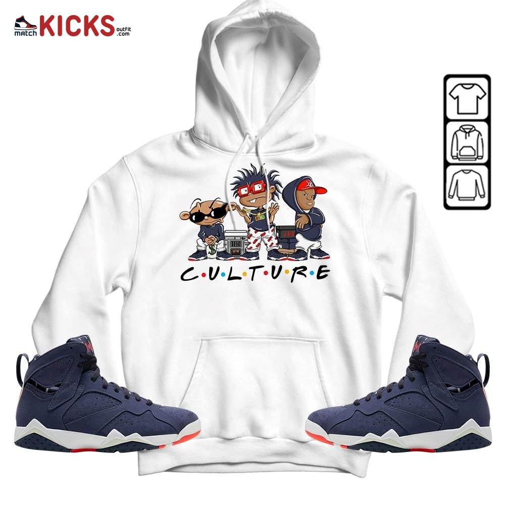 Rugrats KND BeBe Kids Sneaker Shirt Match 7 Neutral Indigo, Jordan 7 Quai 54 MKO Hoodie Rugrats KND BeBe Kids Sneaker Shirt Match 7 Neutral Indigo, Jordan 7 Quai 54 MKO Hoodie