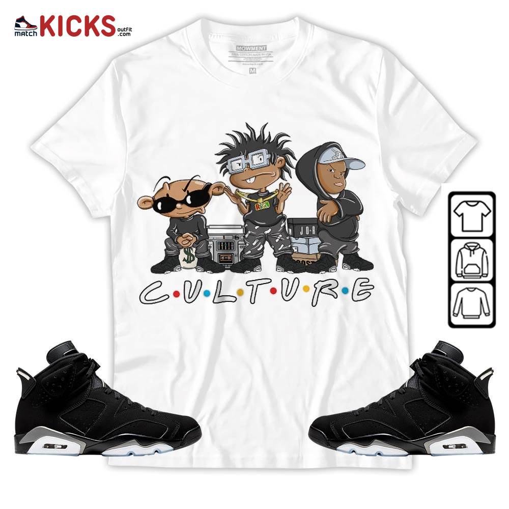 Rugrats KND BeBe Kids Sneaker Shirt Match Black Chrome 6s, Jordan 6 Black Chrome MKO Sweatshirt Rugrats KND BeBe Kids Sneaker Shirt Match Black Chrome 6s, Jordan 6 Black Chrome MKO Sweatshirt