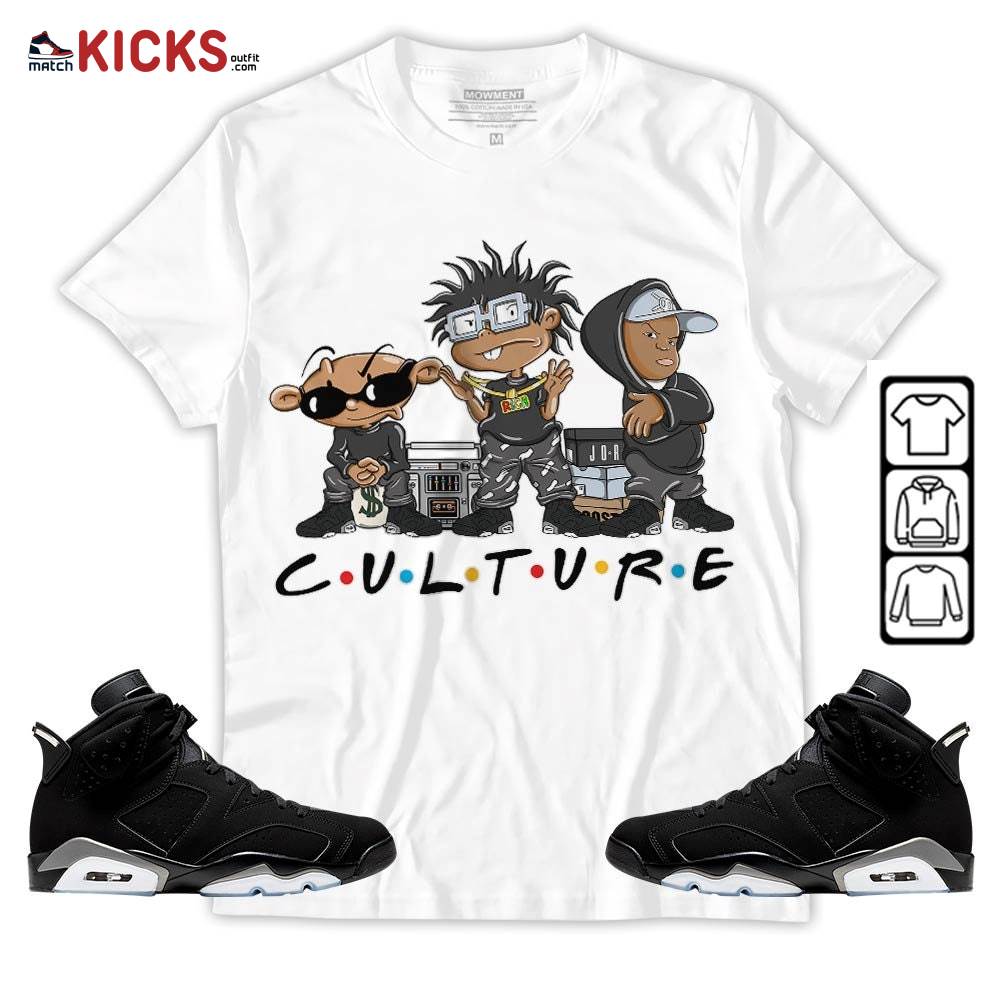 Rugrats KND BeBe Kids Sneaker Shirt Match Black Chrome 6s, Jordan 6 Black Chrome MKO T-Shirt Rugrats KND BeBe Kids Sneaker Shirt Match Black Chrome 6s, Jordan 6 Black Chrome MKO T-Shirt