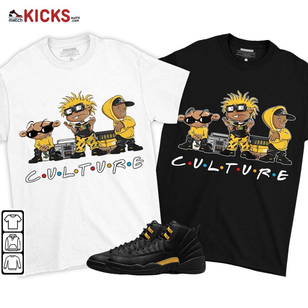 Rugrats KND BeBe Kids Sneaker Shirt Match Black Taxi 12s, Jordan 12 Retro Black Taxi MKO T-Shirt Rugrats KND BeBe Kids Sneaker Shirt Match Black Taxi 12s, Jordan 12 Retro Black Taxi MKO T-Shirt
