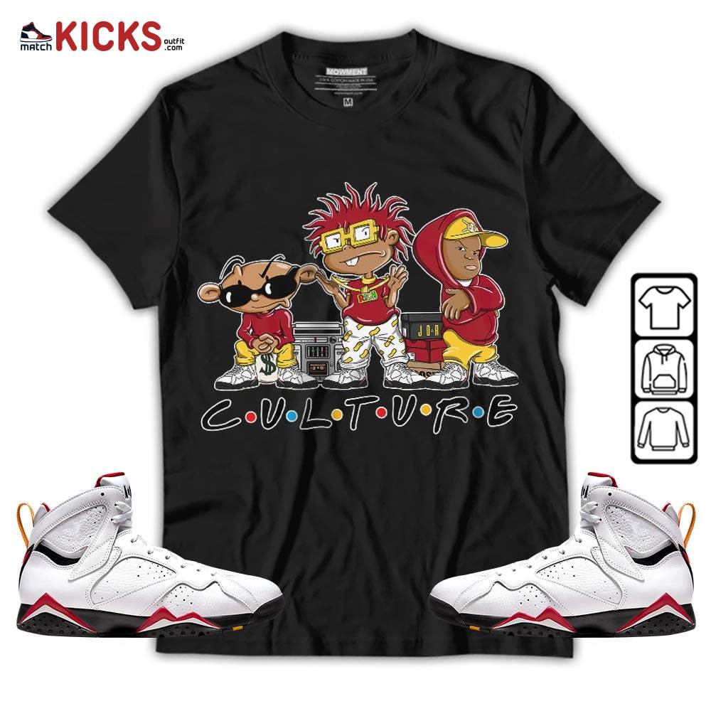 Rugrats KND BeBe Kids Sneaker Shirt Match Cardinal 7s, Jordan 7 Retro Cardinal MKO T-Shirt