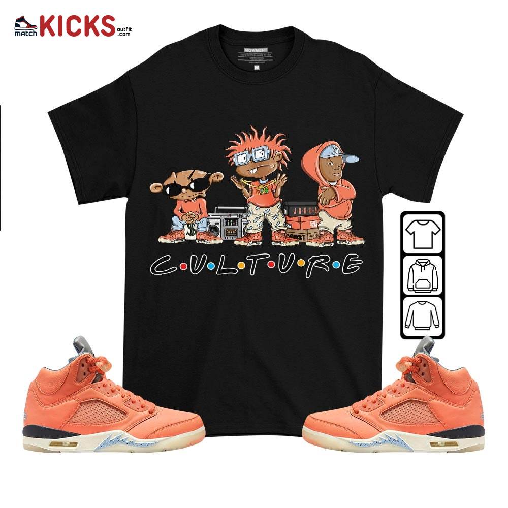 Rugrats KND BeBe Kids Sneaker Shirt Match Crimson Bliss 5s, Jordan 5 DJ Khaled Crimson Bliss MKO T-Shirt