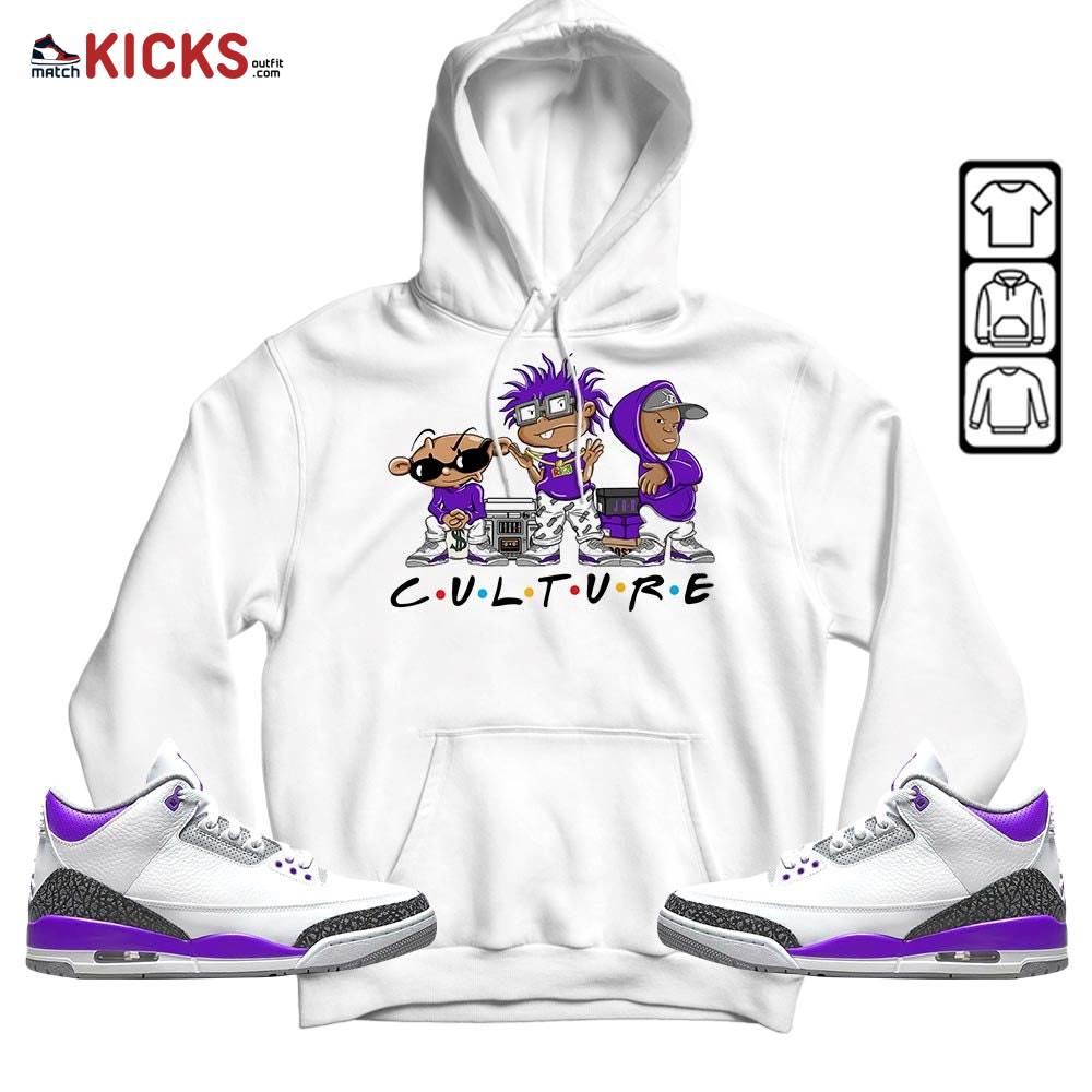Rugrats KND BeBe Kids Sneaker Shirt Match Dark Iris 3s, Jordan 3 Retro Dark Iris MKO Hoodie Rugrats KND BeBe Kids Sneaker Shirt Match Dark Iris 3s, Jordan 3 Retro Dark Iris MKO Hoodie