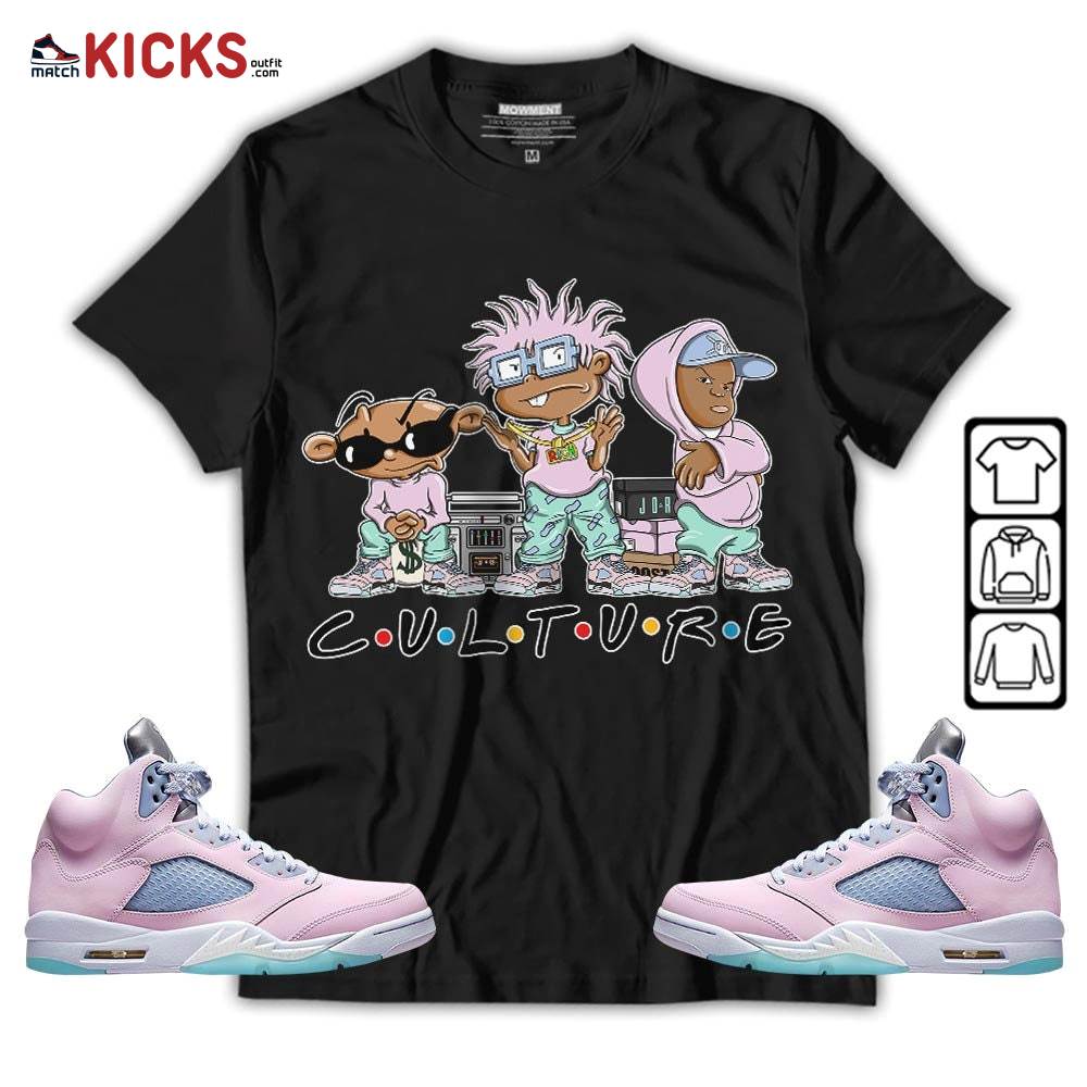Rugrats KND BeBe Kids Sneaker Shirt Match Easter 5s, Jordan 5 Retro Easter MKO T-Shirt