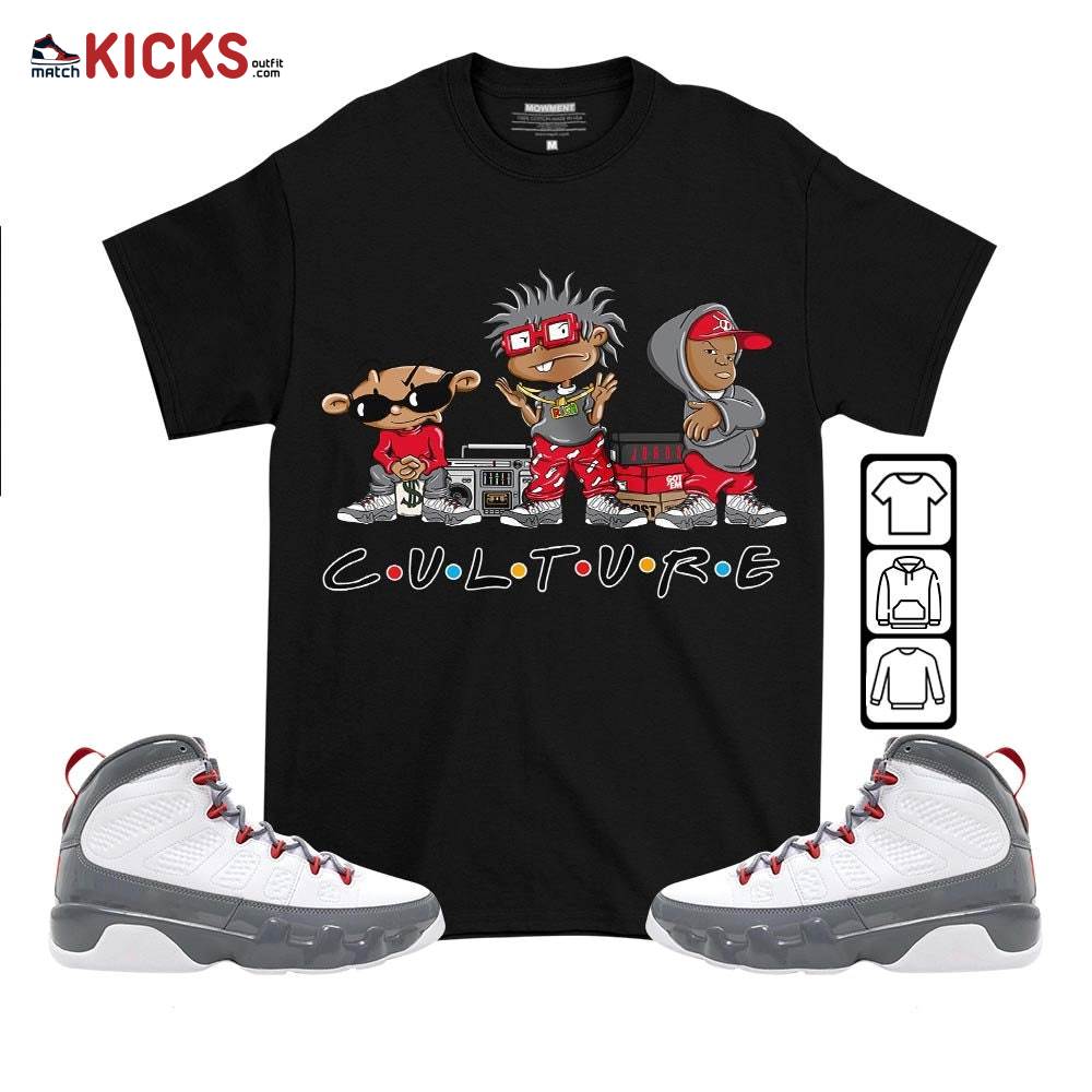 Rugrats KND BeBe Kids Sneaker Shirt Match Fire Red 9s, Jordan 9 Retro Fire Red MKO T-Shirt