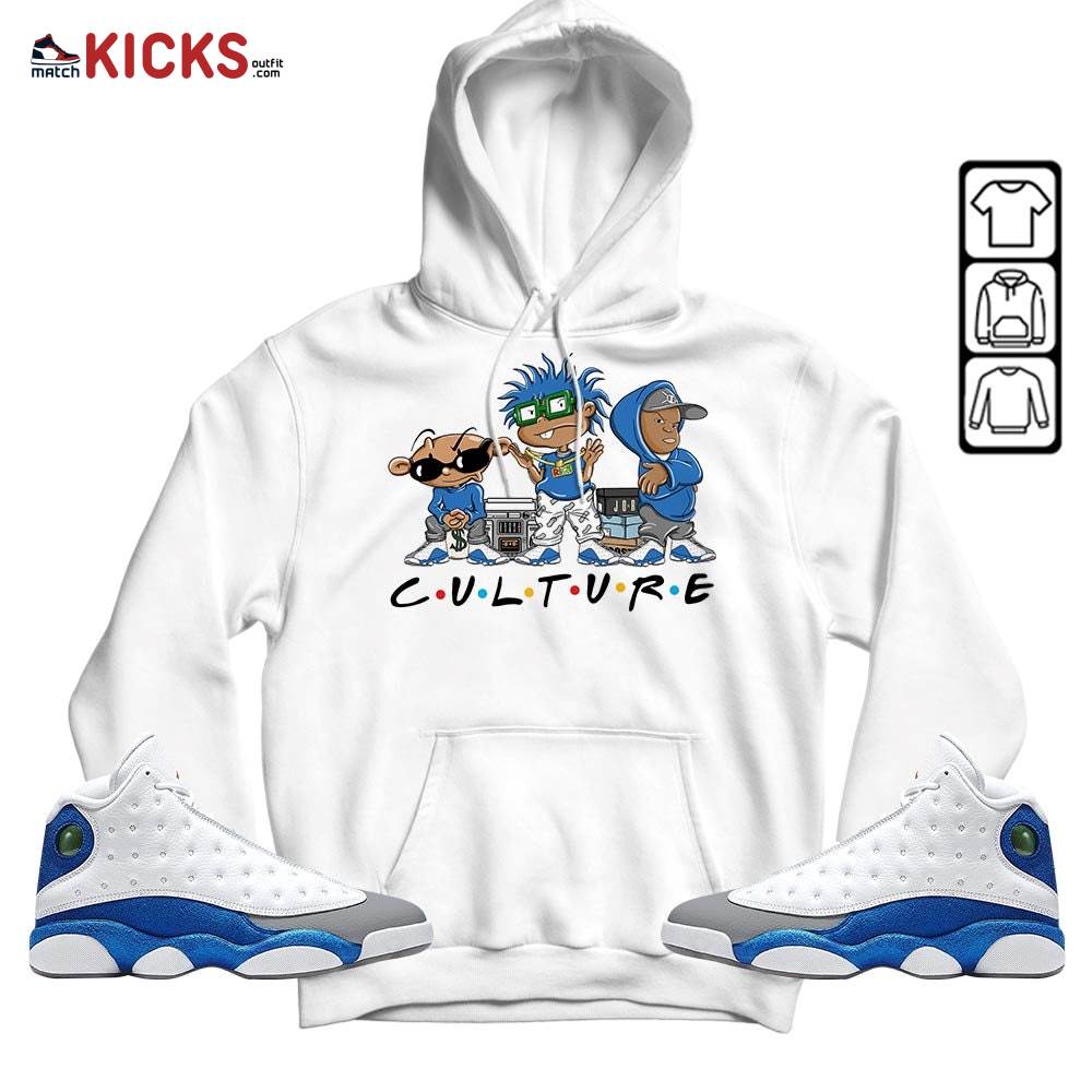 Rugrats KND BeBe Kids Sneaker Shirt Match French Blue 13s, Jordan 13 French Blue MKO Hoodie Rugrats KND BeBe Kids Sneaker Shirt Match French Blue 13s, Jordan 13 French Blue MKO Hoodie