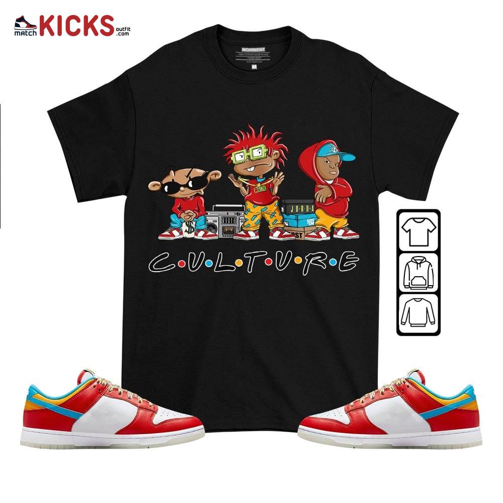 Rugrats KND BeBe Kids Sneaker Shirt Match Fruity Pebbles Shoes, Dunk Low Fruity Pebbles MKO T-Shirt