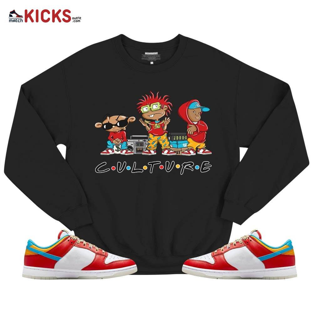 Rugrats KND BeBe Kids Sneaker Shirt Match Fruity Pebbles Shoes, Dunk Low Fruity Pebbles MKO T-Shirt Rugrats KND BeBe Kids Sneaker Shirt Match Fruity Pebbles Shoes, Dunk Low Fruity Pebbles MKO T-Shirt