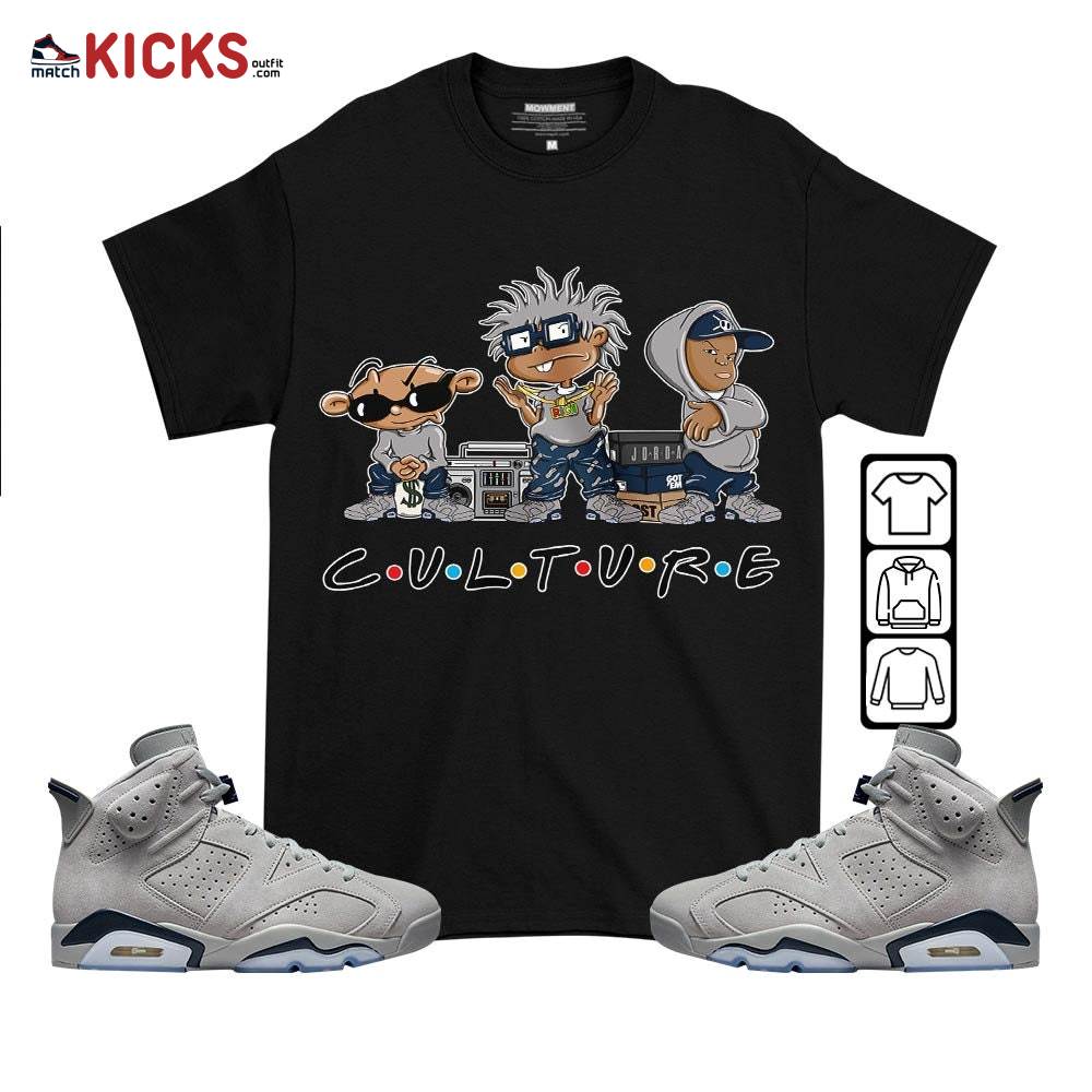 Rugrats KND BeBe Kids Sneaker Shirt Match Georgetown 6s, Jordan 6 Retro Georgetown MKO T-Shirt