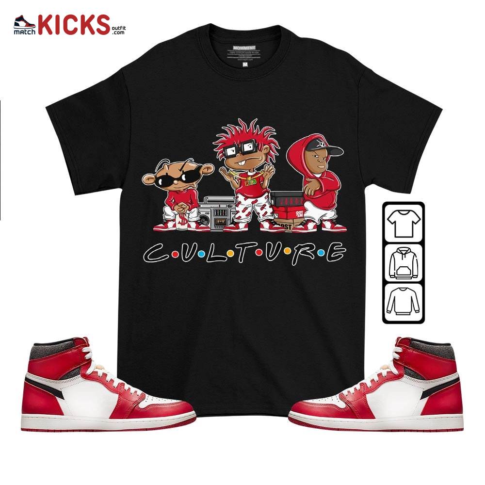 Rugrats KND BeBe Kids Sneaker Shirt Match High OG Chicago 1s, Jordan 1 Lost and Found Chicago MKO T-Shirt