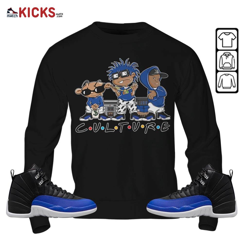 Rugrats KND BeBe Kids Sneaker Shirt Match Hyper Royal 12s, Jordan 12 Hyper Royal MKO Sweatshirt Rugrats KND BeBe Kids Sneaker Shirt Match Hyper Royal 12s, Jordan 12 Hyper Royal MKO Sweatshirt