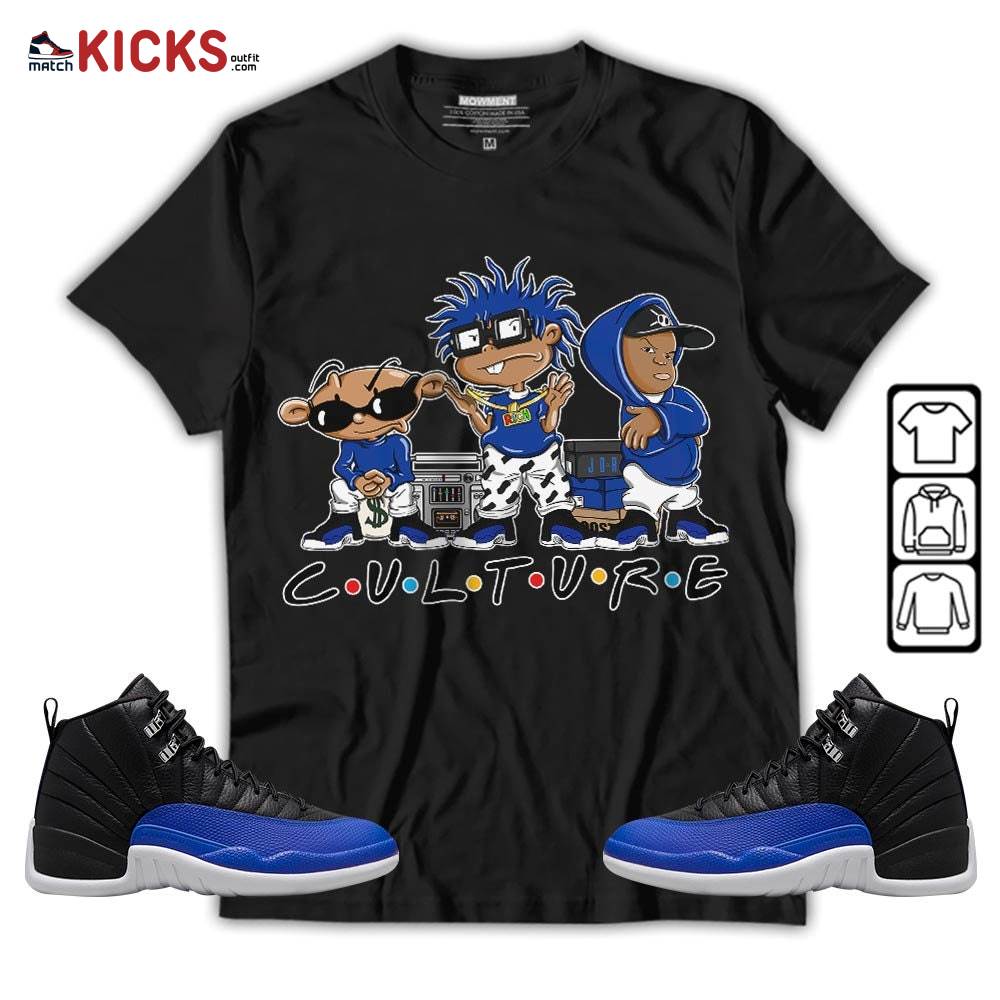 Rugrats KND BeBe Kids Sneaker Shirt Match Hyper Royal 12s, Jordan 12 Hyper Royal MKO T-Shirt