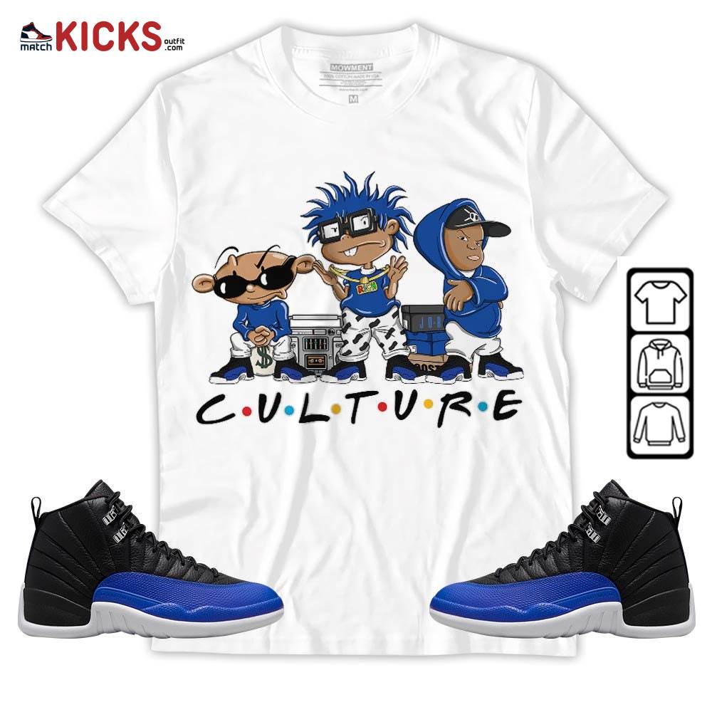 Rugrats KND BeBe Kids Sneaker Shirt Match Hyper Royal 12s, Jordan 12 Hyper Royal MKO T-Shirt