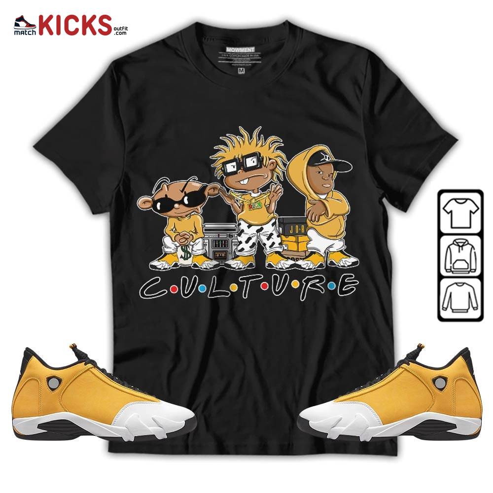 Rugrats KND BeBe Kids Sneaker Shirt Match Light Ginger 14s, Jordan 14 Retro Light Ginger MKO T-Shirt