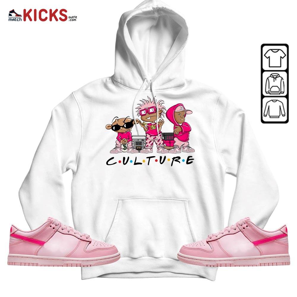 Rugrats KND BeBe Kids Sneaker Shirt Match Low Triple Pink, Dunk Low Triple Pink MKO Hoodie Rugrats KND BeBe Kids Sneaker Shirt Match Low Triple Pink, Dunk Low Triple Pink MKO Hoodie