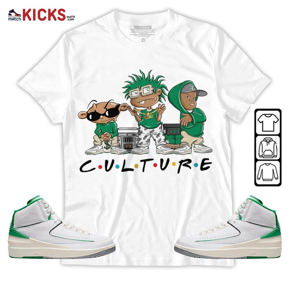Rugrats KND BeBe Kids Sneaker Shirt Match Lucky Green 2s, Jordan 2 Lucky Green MKO Hoodie