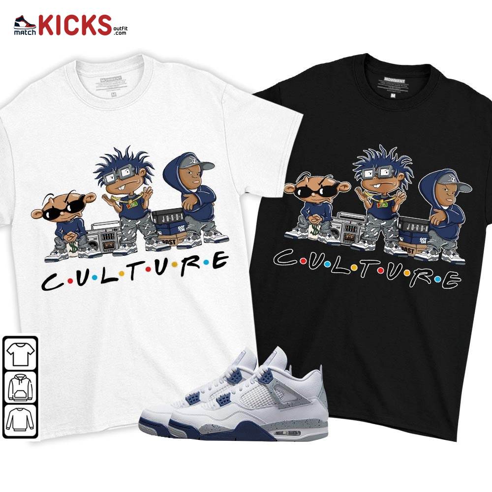 Rugrats KND BeBe Kids Sneaker Shirt Match Midnight Navy 4s, Jordan 4 Retro Midnight Navy MKO T-Shirt Rugrats KND BeBe Kids Sneaker Shirt Match Midnight Navy 4s, Jordan 4 Retro Midnight Navy MKO T-Shirt