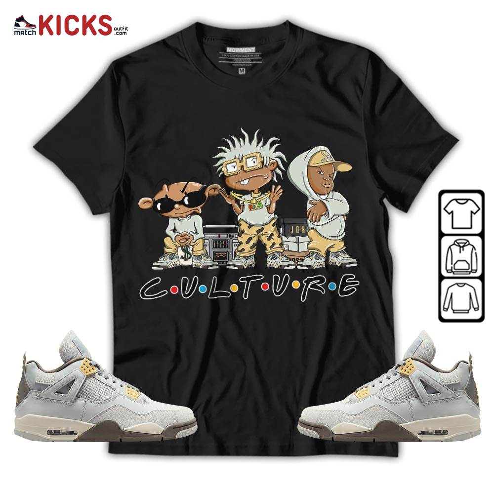 Rugrats KND BeBe Kids Sneaker Shirt Match Retro Craft 4s, Jordan 4 Craft Photon Dust MKO T-Shirt